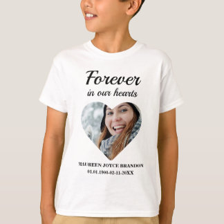 Camiseta Foto con forma de corazón para siempre en nuestros