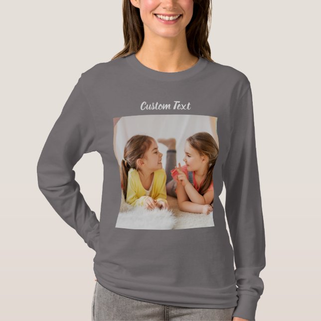 Camiseta Foto con Texto Personalizado (Anverso)