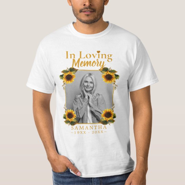Camiseta Foto conmemorativa de Sunflowers Pérdida de la cam (Anverso)