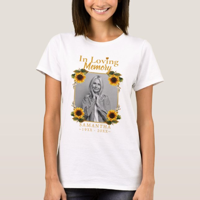 Camiseta Foto conmemorativa de Sunflowers Pérdida de la cam (Anverso)