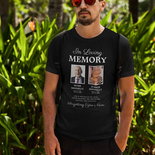 Camiseta Foto conmemorativa de tributo a 2 personas (Subido por el creador)