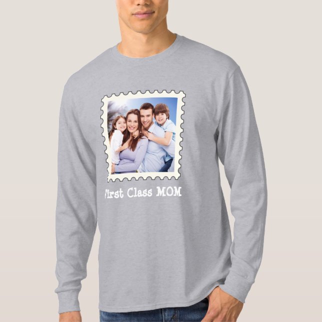 Camiseta Foto cuadrada de la primera clase de mamá mejor ma (Anverso)