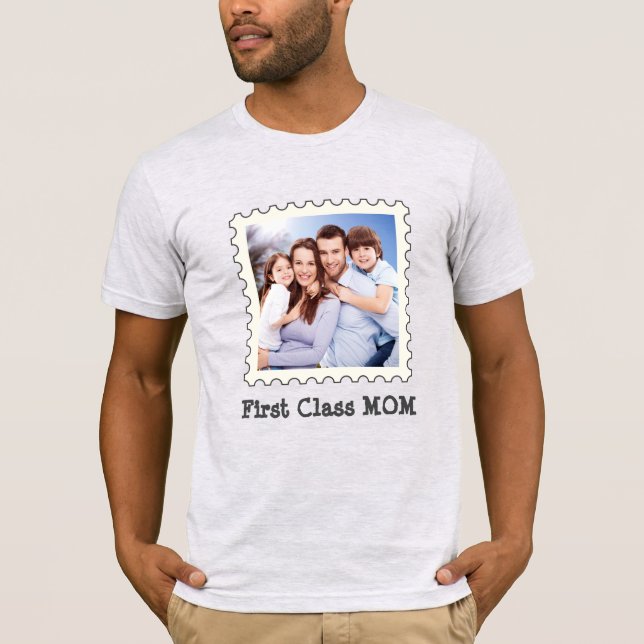 Camiseta Foto cuadrada de la primera clase de mamá mejor ma (Anverso)