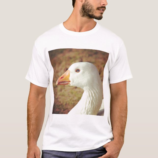 Camiseta Foto Cuadrada - Ganso (Primer Plano) (Anverso)