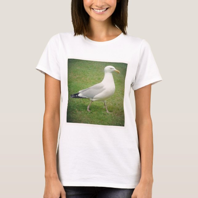 Camiseta Foto cuadrada - Gaviota caminante (Anverso)