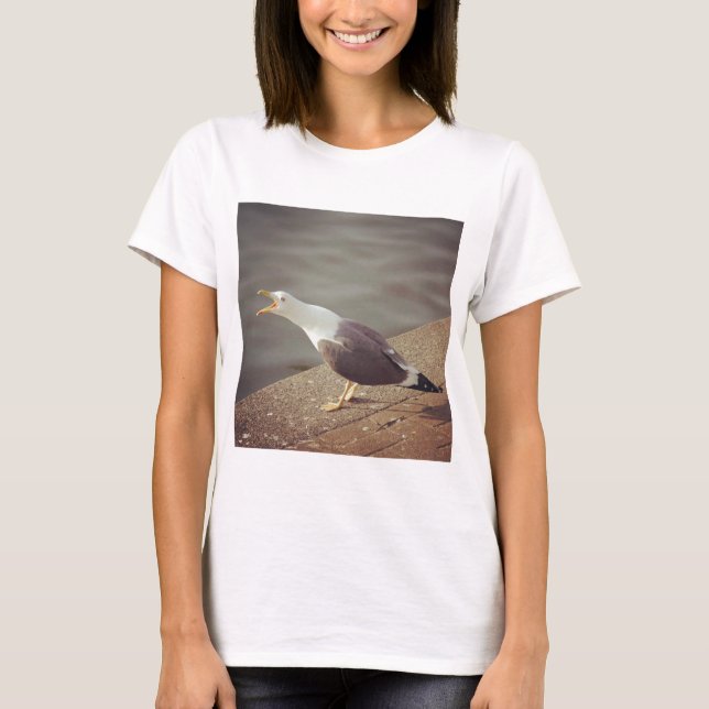 Camiseta Foto cuadrada - Gaviota de despertar (Anverso)