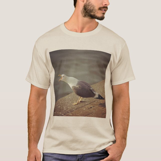 Camiseta Foto cuadrada - Gaviota de despertar (Anverso)