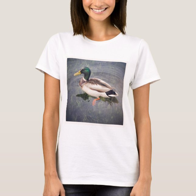 Camiseta Foto cuadrada - Pato Mallard (Anverso)