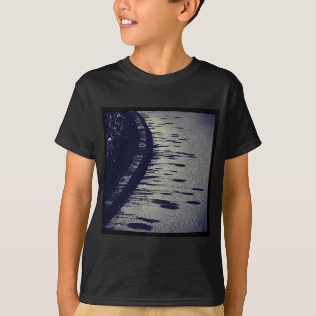 Camiseta Foto cuadrada - sombras de flores (Anverso)