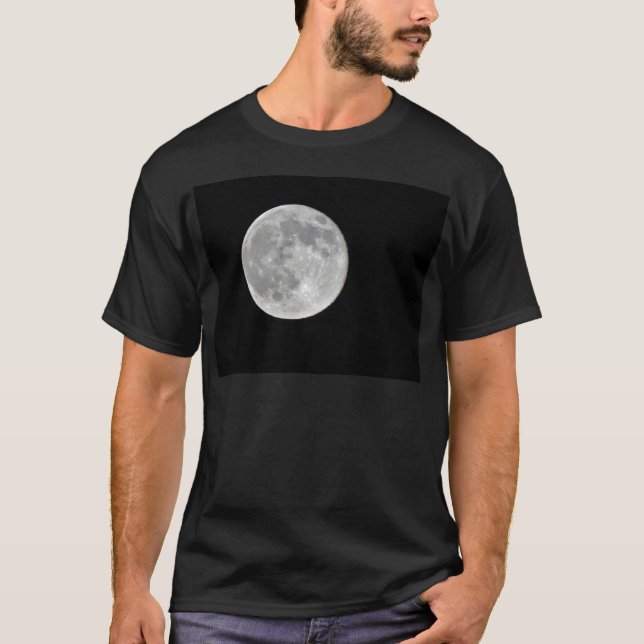Camiseta Foto de alta resolución de la luna llena (Anverso)