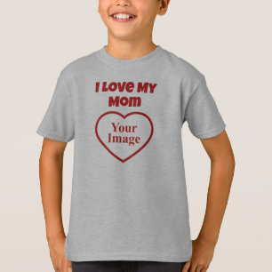 Camiseta Foto de Amo a Mi Mamá