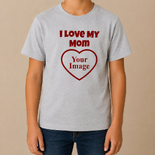 Camiseta Foto de Amo a Mi Mamá