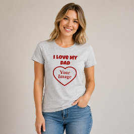 Camiseta Foto de amo a mi papá