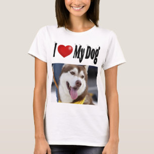 Camiseta Foto de Amo a mi Perro