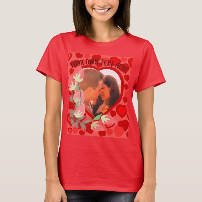 Camiseta foto de amor de personalizado (Anverso)