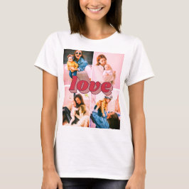 Camiseta Foto de amor filtrada por personalizado x4