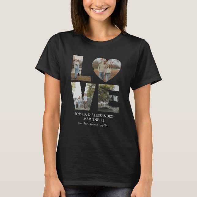 Camiseta Foto de aniversario personalizada  (Anverso)