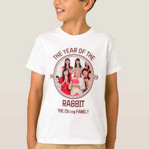 Camiseta Foto de Año Nuevo Chino de la Familia Moderna pers