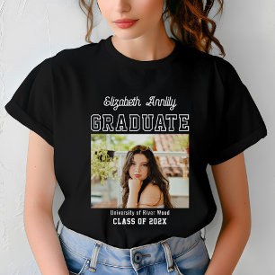 Camiseta Foto de Año Personalizada de Graduación Universid