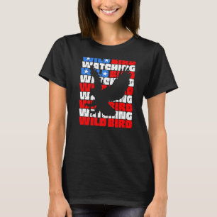 Camiseta Foto de ave salvaje viendo águila voladora libre e