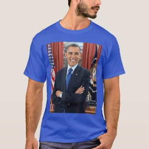 Camiseta Foto de Barack Obama 44º POTUS Patriótico Demócrat