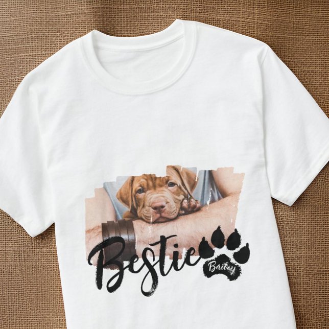 Camiseta Foto de Bestie Mascota Moderno Grunge Guay Name Pa (Subido por el creador)