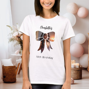 Camiseta Foto de Bow Cumpleaños