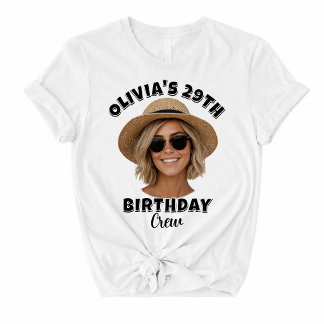Camiseta Foto de cabeza de cumpleaños personalizada | Equip