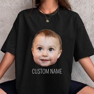 Camiseta Foto de Cara Personalizada Regalo de cumpleaños di