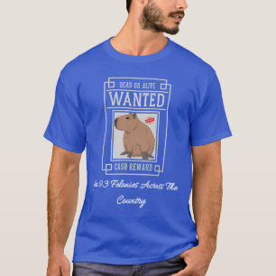 Camiseta Foto de carnet de Capybara buscado por 93 delitos