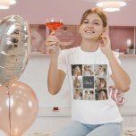 Camiseta Foto de colección familiar moderna y regalo person<br><div class="desc">Captura los momentos alentadores de tu familia moderna en una foto de collage muy bien hecha. Celebra las risas, el amor y los preciados recuerdos con esta obra maestra personalizada, disponible exclusivamente en Zazzle. Crea un montaje impresionante que resume la esencia de tu dinámica familiar única: desde celebraciones de hitos...</div>