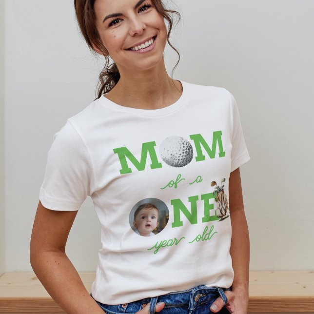 Camiseta Foto de cumpleaños personalizada para Mamá Golf (Subido por el creador)