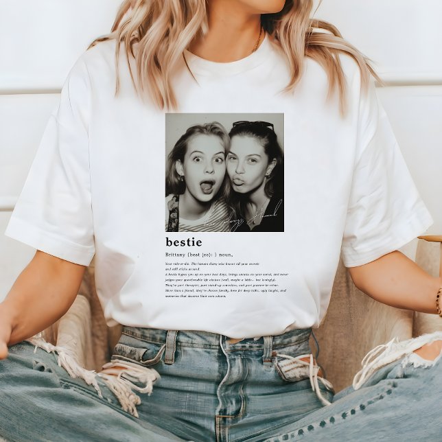 Camiseta Foto de definición de mejor amigo | Personalizado  (Subido por el creador)