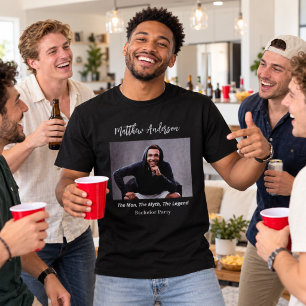 Camiseta Foto de despedida de soltero hombre mito leyenda n