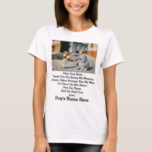 Camiseta Foto de Día de la Madre de Perro Personalizado Mod