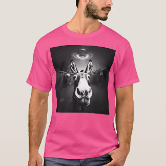 Camiseta Foto De Donkey Ufo Selfie Realist Alien Encounter