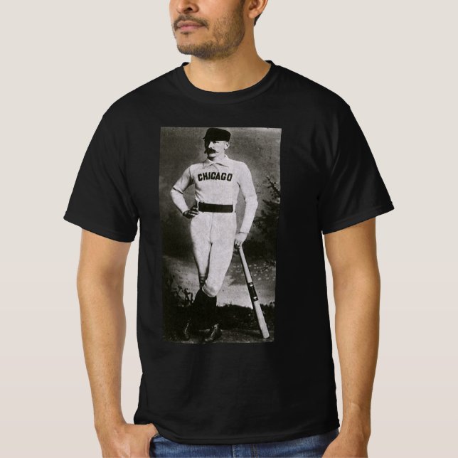Camiseta Foto de época, jugador de béisbol Sports Chicago (Anverso)