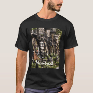 Camiseta Foto de escaleras de Montreal Quebec Canada