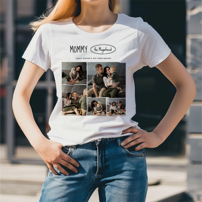Camiseta Foto de familia de Días de la Madre personalizados (Subido por el creador)