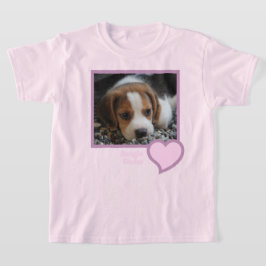 Camiseta Foto de familia de perros de Mascota de texto Beag