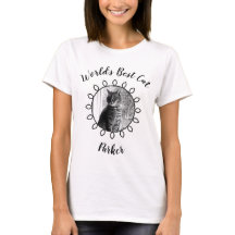 Foto de gato con marco decorado y tu texto