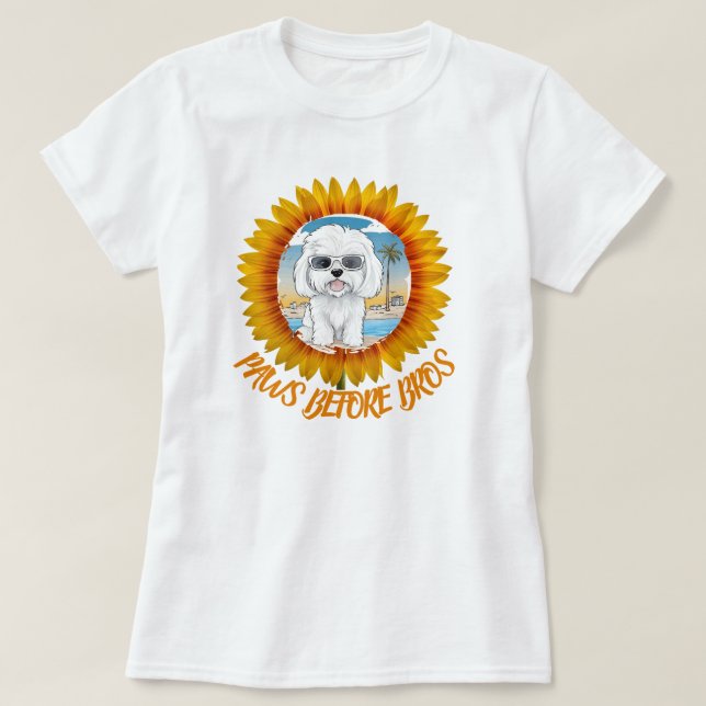 Camiseta Foto de girasol personalizado con tu mensaje de te (Diseño del anverso)
