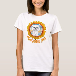 Camiseta Foto de girasol personalizado con tu mensaje de te