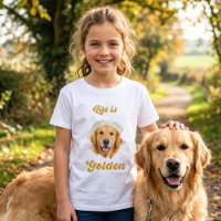 Foto de Golden Retriever La Vida es Dorada Mujer
