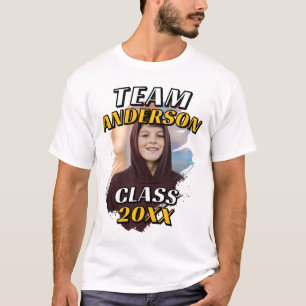 Camiseta Foto de graduación de la clase de 20XX del equipo