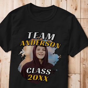 Camiseta Foto de graduación de la clase de 20XX del equipo