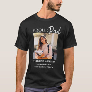 Camiseta Foto de graduación de papá orgulloso