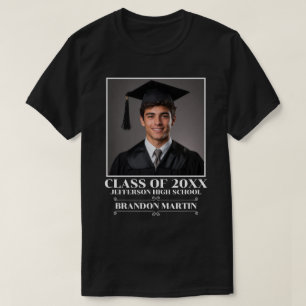 Camiseta Foto de Graduación Personalizada Graduado 2026 Pad