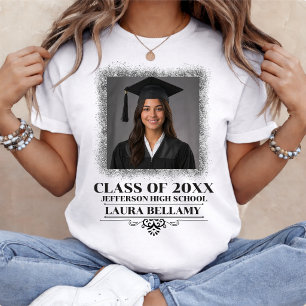 Camiseta Foto de Graduación Personalizada Graduado 2026 Pad
