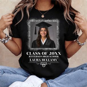 Camiseta Foto de Graduación Personalizada Graduado 2026 Pad
